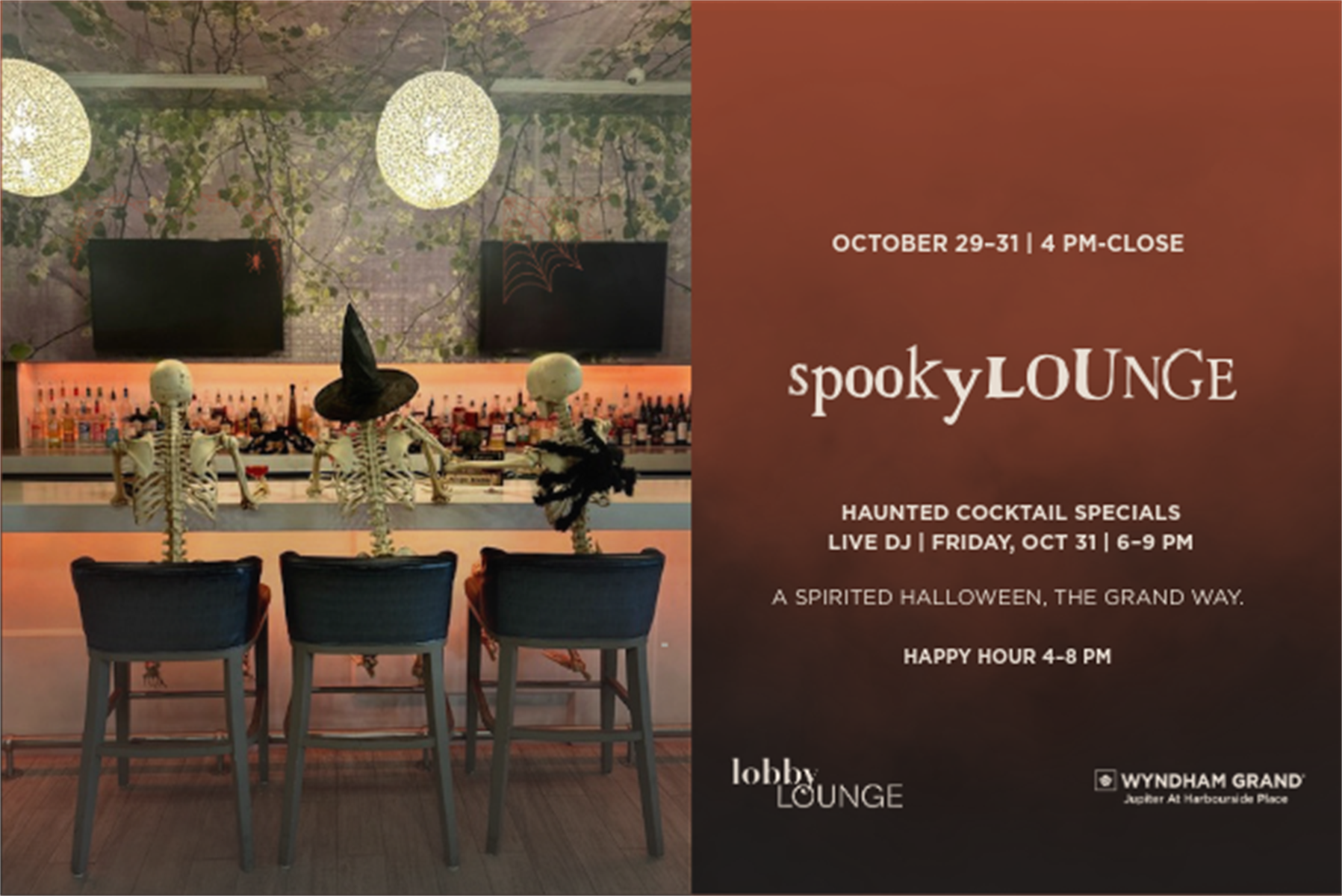 spookyLOUNGE Halloween at Wyndham Grand Jupiter at Wyndham Grand Jupiter, 122 Soundings Ave, Jupiter
