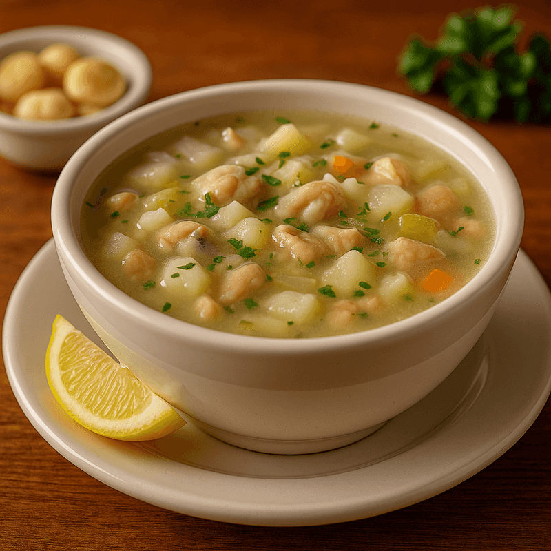 Clear broth Rhode Island clam chowder cup - authentic recipe Jupiter FL seafood