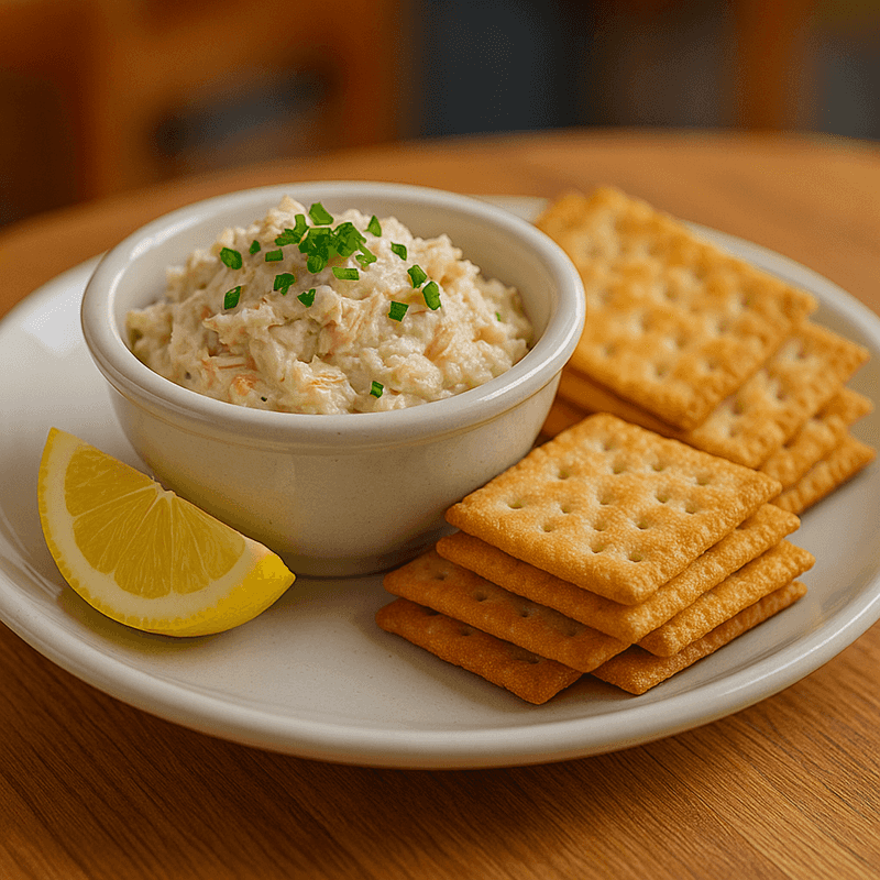 House-smoked fish dip with cream cheese and herbs - Jupiter FL seafood appetizer